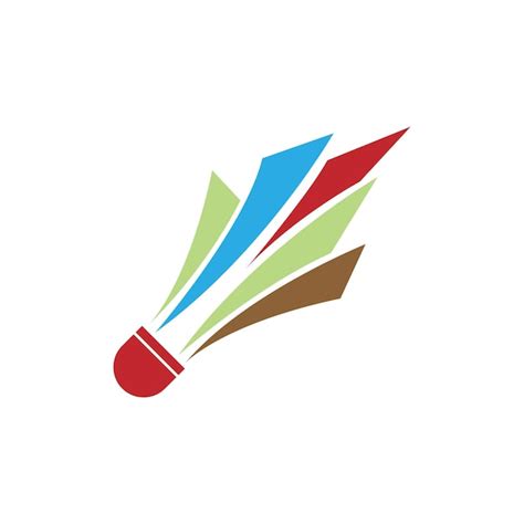 Premium Vector Badminton Shuttlecock Icon Logo Illustration