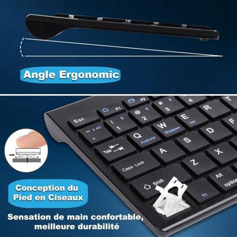 Ensembles Clavier Souris Sans Fil 2 4Ghz Bluetooth Clavier Et Souris