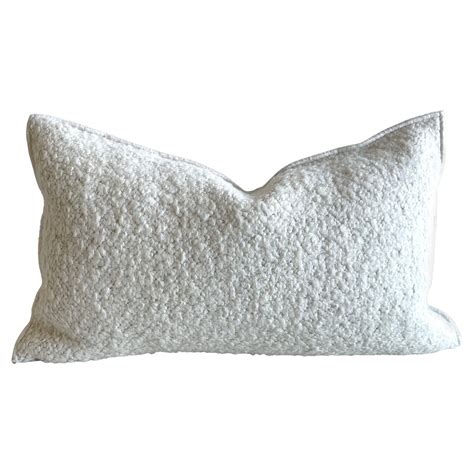 Custom Linen And Wool Blend Accent Lumbar Pillow For Sale At Stdibs