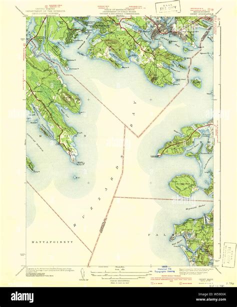 Massachusetts Usgs Historical Topo Map Ma Onset 352016 1941 31680