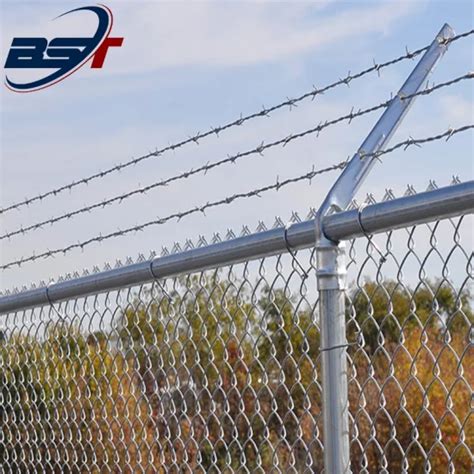 Chain Link Construction Fence Panels Galvanized 6X12FT Wire Mesh