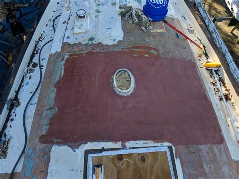 DECK PAINT PREP: To fair / fiberglass or just prime? | SailNet Community