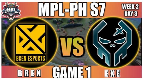 BREN VS EXE GAME 1 BREN ESPORTS VS EXECRATION MPL PH SEASON 7