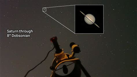 Saturn Through 8 Dobsonian Telescope YouTube