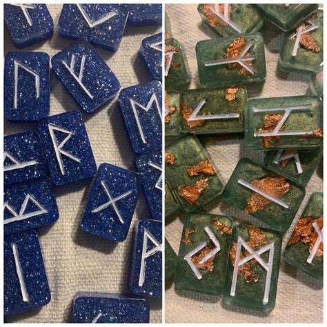 Two sets of runes I recently made : ResinCasting