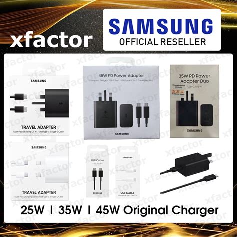 [original] Samsung Travel Adapter 65w 45w 25w Super Fast Charger With Type C Cable Ta800 Pd