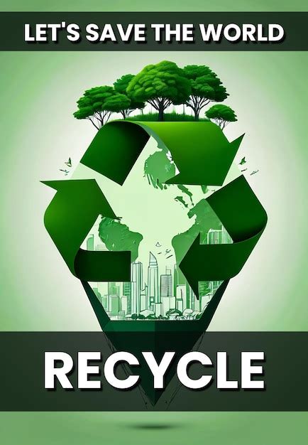 El Reciclaje Permite Salvar El Mundo Concepto De Reciclaje Planeta