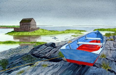 Blue Rocks Nova Scotia Seascape 13x19 Fine Art Giclee Print Made From