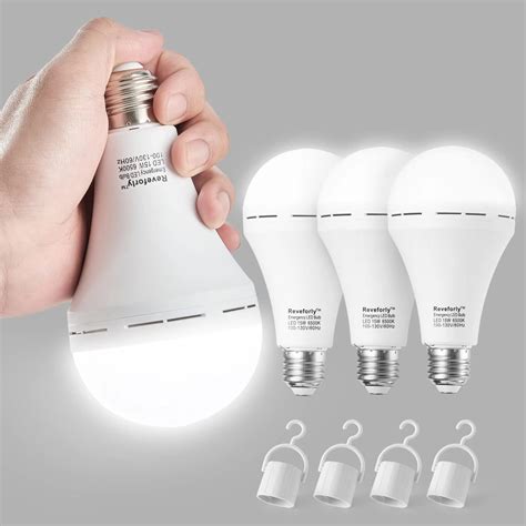 Rechargeable Emergency Light Bulb For Power Outage Battery Backup Led