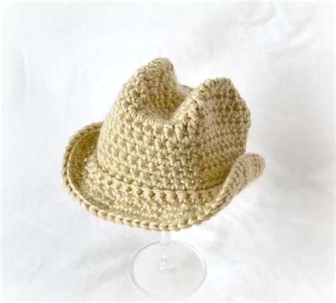 Crochet Baby Cowboy Newborn to 5T Hat MADE by littlebuttercupbaby