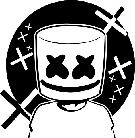 Dj Marshmello Svg Dj Marshmello Clipart Marshmello Dabbing Inspire