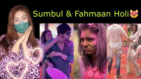 Sumbul Touqeer Fahmaan Khan Holi Celebration Sumaan YouTube