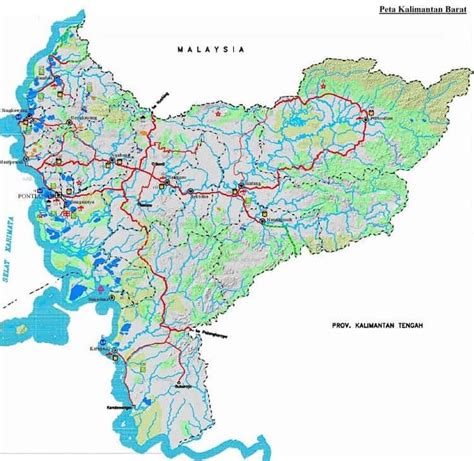 Peta Provinsi Kalimantan Barat Imagesee