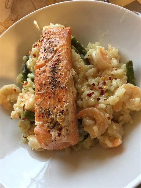 [Homemade] Prawn and Asparagus Risotto : r/food