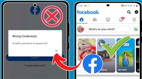 Credenciais Erradas Do Facebook Nome De Usu Rio Ou Senha Inv Lidos