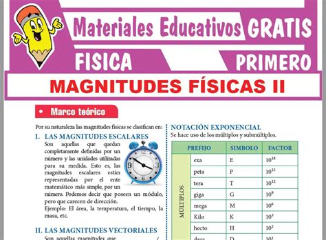 Magnitudes Escalares Y Vectoriales Para Primer Grado De Secundaria