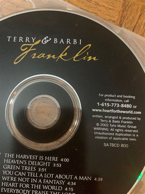 Terry And Barbi Franklin Cd Ebay