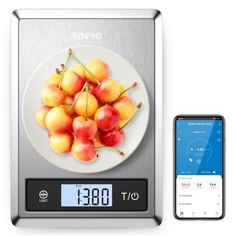 Renpho Digital Food Scale Bluetooth Smart Kitchen Scale With App