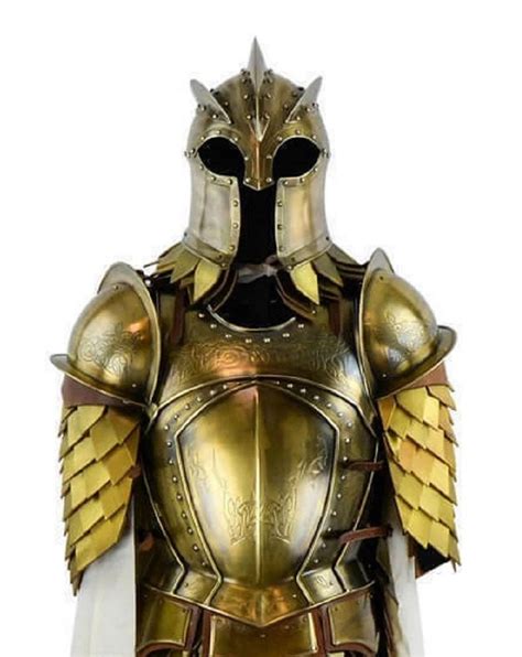 Medieval Steel Kingsguard Half Body Armor Suit SCA Larp Warrior Knight ...