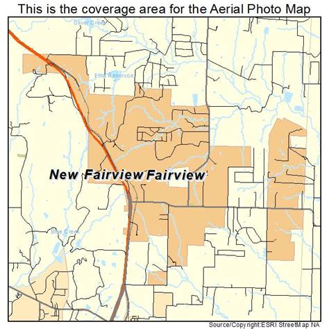 Aerial Photography Map of New Fairview, TX Texas