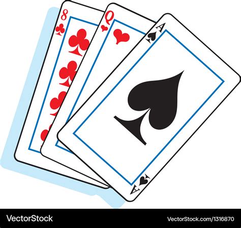 Cartoon playing cards Royalty Free Vector Image