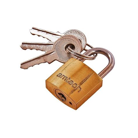 Amtech 20mm Brass Padlock 20mm Brass Padlock The Safety Centre Uk