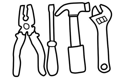 Wrench Coloring Pages