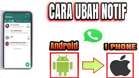 Cara Mengubah Notifikasi Whatsapp Android Menjadi Notifikasi Iphone Di