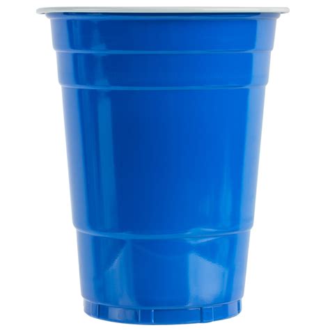 Choice 16 Oz Blue Plastic Cup 50pack