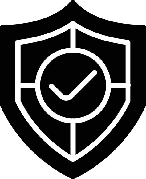 Shield Glyph Icon 10931222 Vector Art At Vecteezy