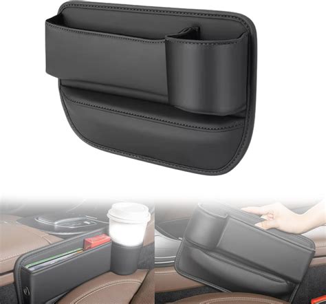 Amazon Generic Car Leather Cup Holder Gap Bag No Logo Leather Car