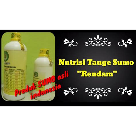 Jual Nutrisi Tauge Sumo A Rendam Kemasan Ml Shopee Indonesia