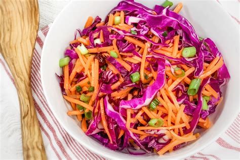 Red Cabbage And Carrot Slaw Briannas Fine Salad Dressings