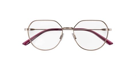 Specsavers Womens Glasses Sibyl Rose Gold Angular Metal Stainless