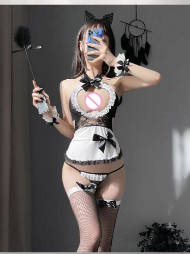 Sexy Lingerie Japanese Maid Servant Uniform Cosplay Outfits Slave Costumes Dress Ebay