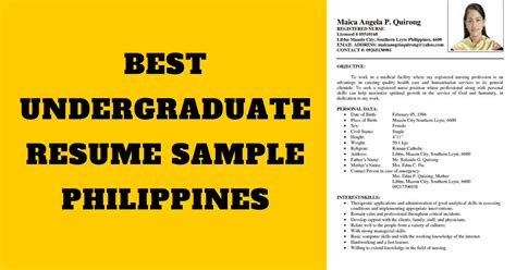 Philippines Simple Biodata Format Pdf Fillable Biodata Form