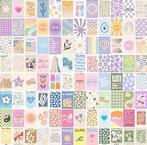 ANERZA 100 PCS Danish Pastel Room Decor Collage Kit Aesthetic Pictures