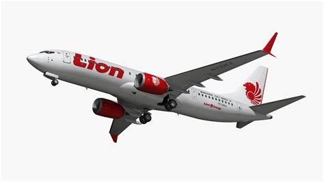 Boeing 737 MAX Lion Air 3D Model $47 - .max .obj .fbx .blend - Free3D