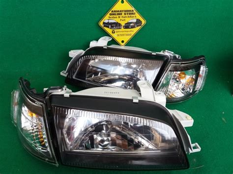 Jual Headlamp Lampu Depan Kristal Blackhousing Toyota Corona Absolute