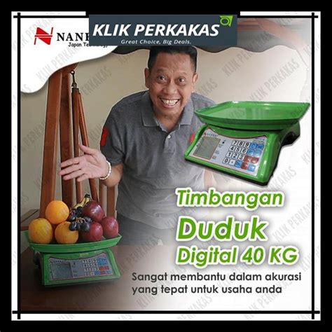 Jual SPECIAL TIMBANGAN DUDUK DIGITAL 40 KG BODY PVC NANKAI Shopee