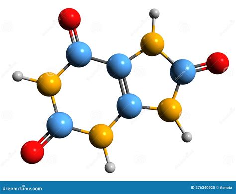 Image D De La Formule Squelettique De L Acide Urique Illustration