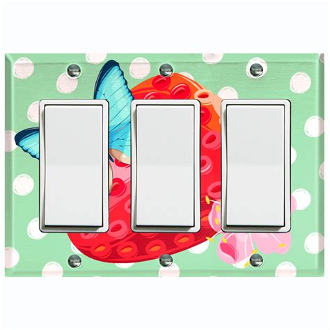 Worldacc Outlet Cover 3 Gang Toggle Light Switch Wall Plate Wayfair