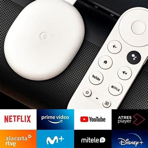 Chromecast 4 Con Google Tv 4k Control Remoto Por Voz