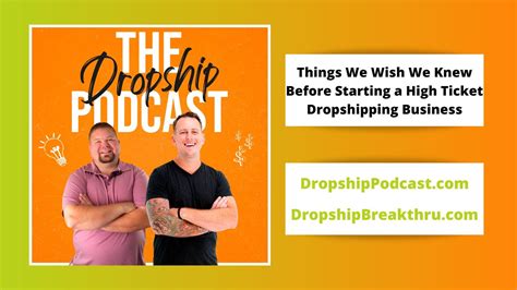 10 Things We Wish We Knew Before Starting A High Ticket Dropshipping