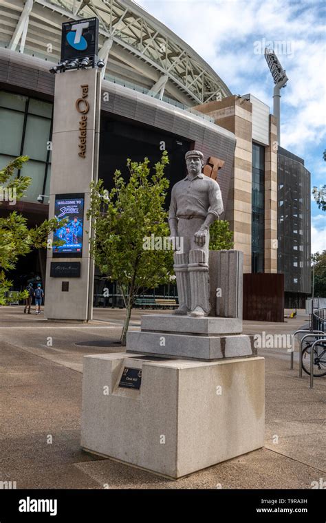 Statue Outside Adelaide Oval Cricket Ground Stock Photo - Alamy