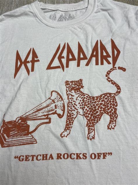 Def Leppard Vintage Getcha Rocks Off T Shirt S EBay