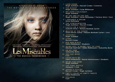 The Les Misérables official soundtrack is available for pre order from