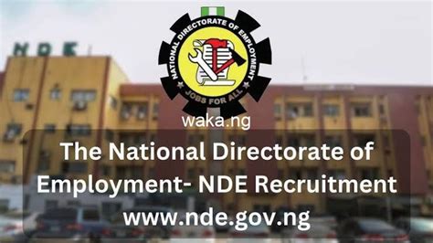 Nde Recruitment 2024 2025 Application Portal Waka Ng