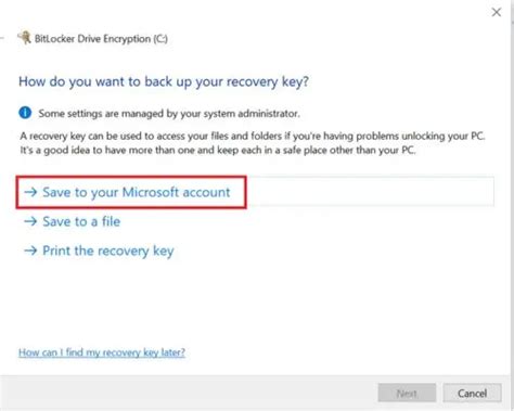 How To Find Bitlocker Recovery Key Ms Hub