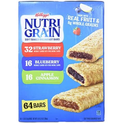 Cereal Bars Kelloggs Nutri Grain Breakfast Bars Variety Strawberry